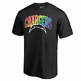Men's San Diego Chargers NFL Pro Line by Fanatics Branded Black Big & Tall Pride T-Shirt,baseball caps,new era cap wholesale,wholesale hats